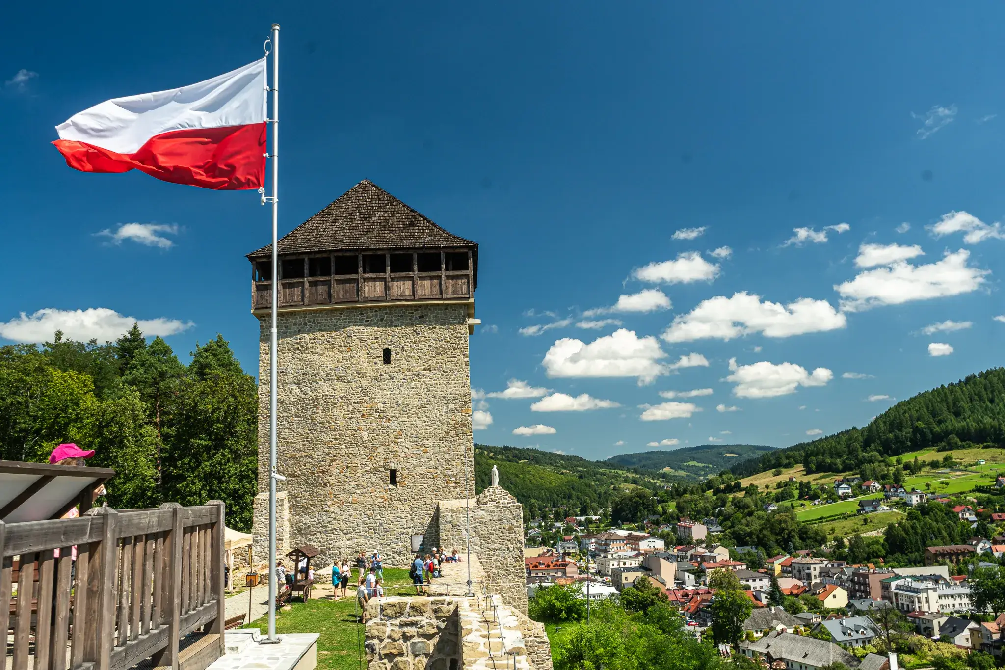 Muszyna Zdroj taras widokowy ruiny zamku